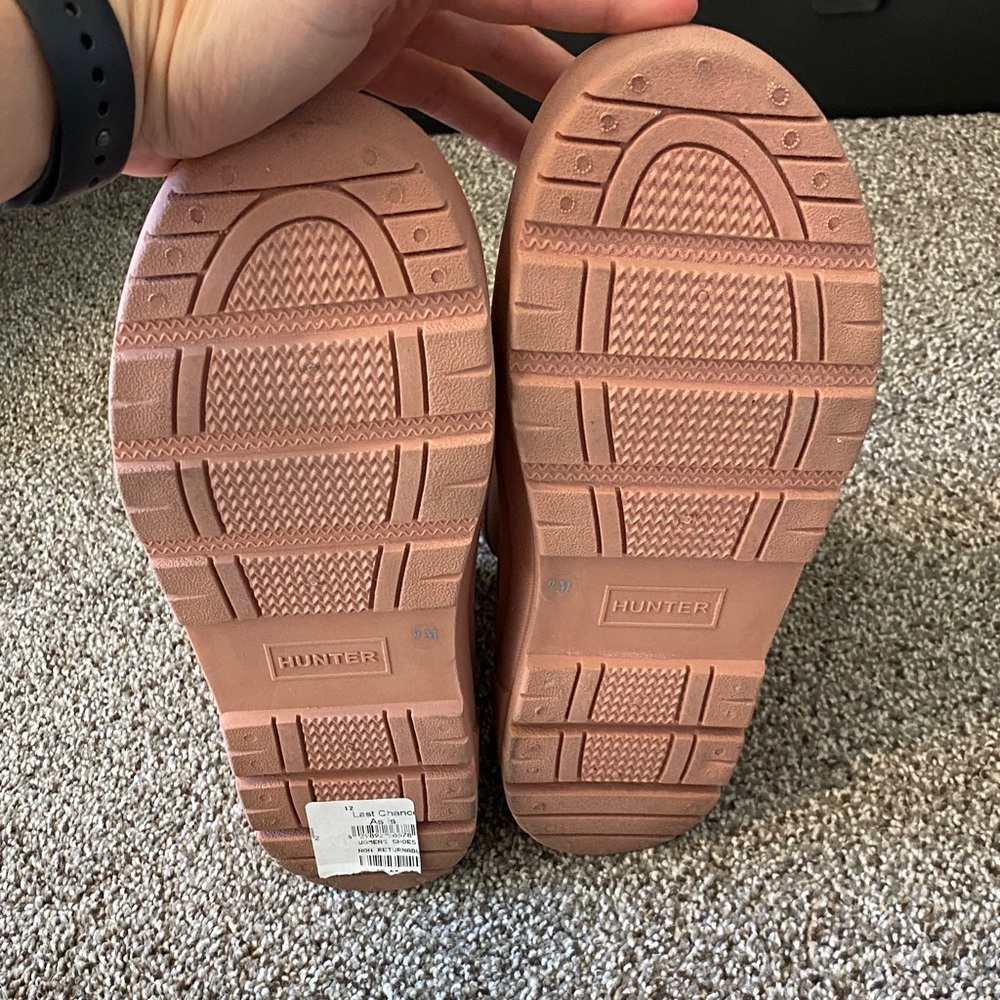 NWOB Hunter Women's Pink Rain Boots Size 9 - Picture 7 of 7